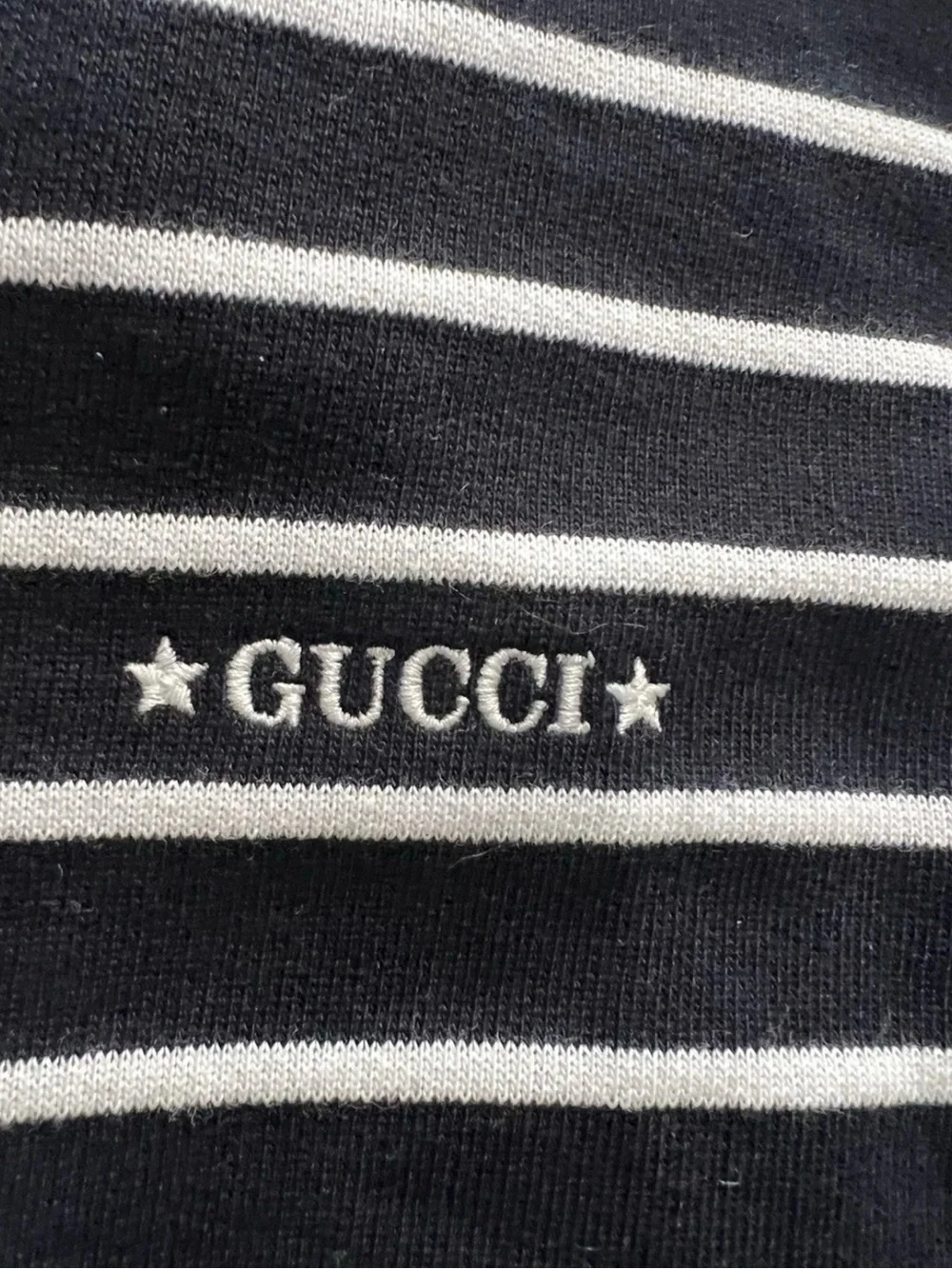 BNWT Gucci Resort Exclusive Striped Jersey Polo Sweatshirt ,Unisex XL,RT 1980.00